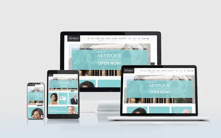The Spa at Aestique Website Design by InSPAration Management