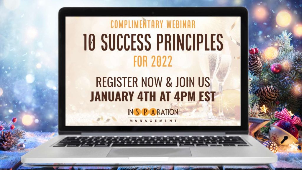10 Success Principles for 2022 Webinar Banner