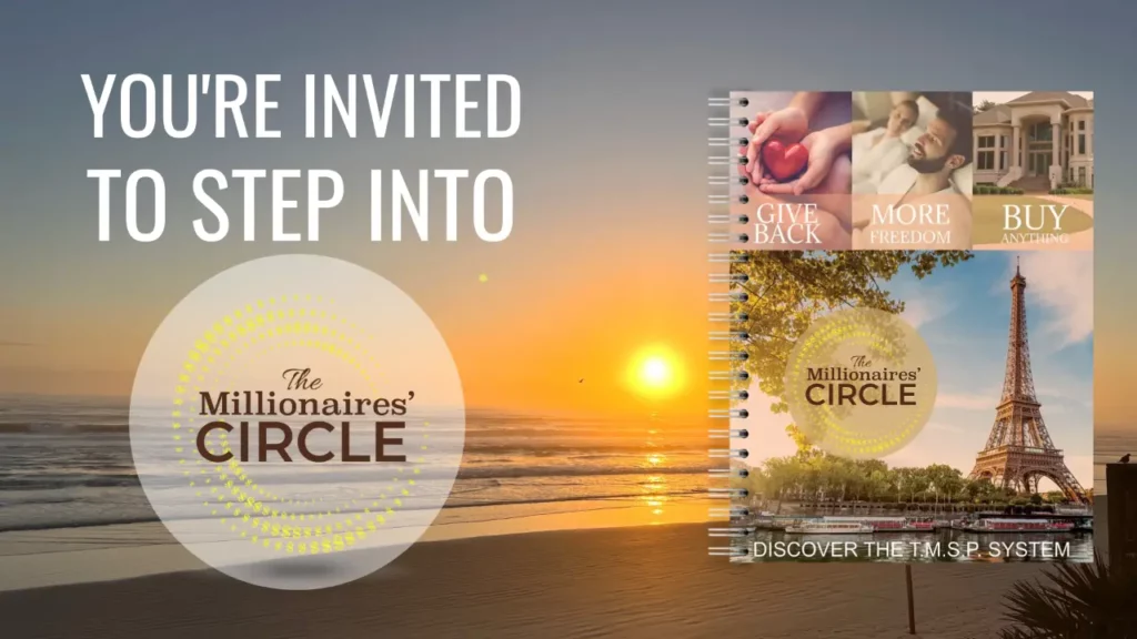 Your Invited To Step Into The Millionaires Circle Image